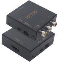 HDMI TO RCA AV ÇEVİRİCİ ADAPTÖR METAL KASA (81)