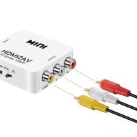 HDMI TO RCA MİNİ MODEL 1920X1080 PLASTİK KASA ÇEVİRİCİ KONVERTÖR