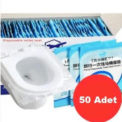 Hijyenik Tek Kullanımlık Klozet Kapağı Poşeti 50 Adet KUTULU