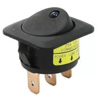 IC-132D LEDLİ 3 PIN 25 AMPER 12V DC ON-OFF ANAHTAR KIRMIZI