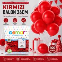 İÇ MEKAN - KIRMIZI BALON 10 INC - 26CM - 100PCS