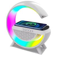 Kablosuz Telefon Şarj Bluetooth Hoparlör Istasyonu Ses Rgb Atmosfer Gece Işık Bt-2301
