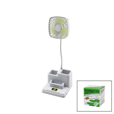 KALEMLİKLİ MASAÜSTÜ VANTİLATÖR USB ŞARJLI FAN:8.9CM- AKROBAT AYAK=23CM+KALEMLİK:36.5CM TELEFONLUK GS-270