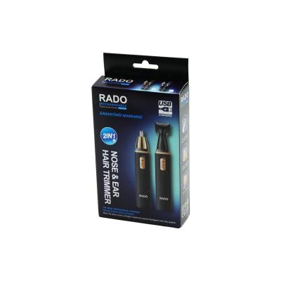 KARE GÖVDE - KAPAKLI 2 BAŞLIK BURUN-KULAK-YANAK KIL TÜY ALMA- FAVORİ-ENSE ÇİZİM MAKİNESİ USB ŞARJLI RD-3138