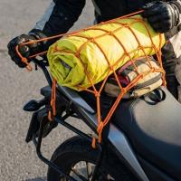 Kask  Esnek Motosiklet Kask ve Bagaj Filesi – Kask Sabitleyici Plastik Kancalı Taşıma Ağı 35x35 cm