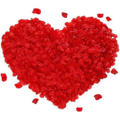Kırmızı Renk Gül Yaprağı Şekilli Konfeti ? 1 Paket 100 Adet