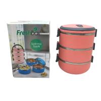 KOYU PEMBE 3LÜ SEFER TASI SAKLAMA KABI 1.8LT