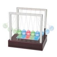 Led Işıklı Newtons Balans Newton Beşiği Topları Bilye Büyük Boy