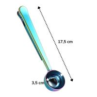 Mandallı Kahve Ölçü Kaşığı Renkli Çok Fonksiyonlu Paslanmaz Çelik Kaşık