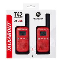 MOTOROLA TLKR-T42 4 KM MAVİ PMR EL TELSİZİ 2Lİ PAKET (ÜÇ AD İNCE PİL)