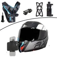 Motorsiklet Kask Önü Takılan Telefon Tutucu Aksiyon Kamerası Takılabilen Aparat