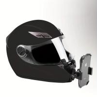 Motorsiklet Kask Önü Takılan Telefon Tutucu Aksiyon Kamerası Takılabilen Aparat
