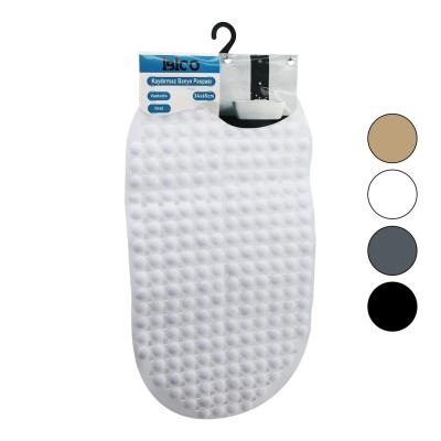 OVAL - PLASTİK KABARTMA TOP DESENLİ - RENKLİ 63PCS VANTUZLU KAYDIRMAZ BANYO - KÜVET PASPASI 34X65CM