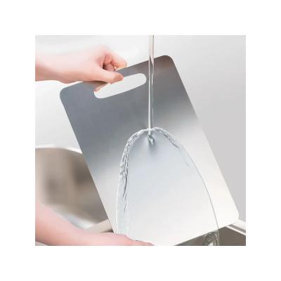 Paslanmaz Çelik Kesme Tahtası 24X15 cm Mutfak Sebze Et Kesme Tahtası Doğrama Tahtası Mutfak Aksesuarları