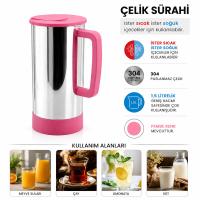 PEMBE - PASLANMAZ ÇELİK SICAK - SOĞUK ÇELİK SÜRAHİ
