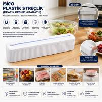 PLASTİK FOLYO - STREÇLİK FİLM KESİCİ 35CM PRATİK KESME APARATLI MANYETİK SABİTLEME