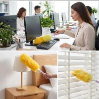 Plastik Saplı Toz Alma Fırçası – Yıkanabilir Tüylü Temizlik Aparatı