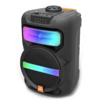 Platoon PL-4361 BT USB SD AUX 8 İNÇ Mikrofonlu Anfi Yüksek SES Taşınabilir RGB Işıklı Hoparlör
