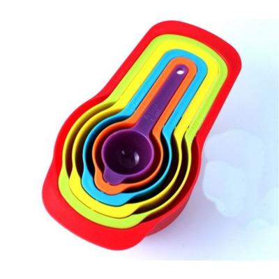 Pratik Ölçü Kaşığı Kabı 5'li Şeker Baharat Sıvı Ölçer Aparat