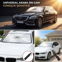 Premium Katlanabilir Araç Ön Cam Güneşliği – Şemsiye Tipi Oto Güneşlik, UV Korumalı Isı Yalıtımlı Ön Cam Gölgelik