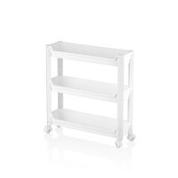 RAFTY 3 KATLI TEKERLEKLİ SEPET ORGANİZER DÜZENLEYİCİ RAF ÜNİTESİ 465X145X480MM