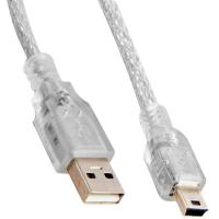 S-LINK SL-UK55 USB 2.0 5 METRE ŞEFFAF USB AM MİNİ 5 PİN KABLO