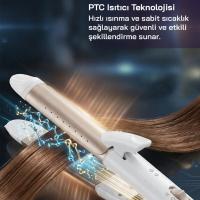SAÇ DÜZLEŞTİRİCİ SERAMİK KAPLAMA 180° SICAKLIK - 2 KADEMELİ 360°KABLO=1.8MT SHD-1730