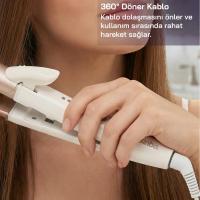 SAÇ DÜZLEŞTİRİCİ SERAMİK KAPLAMA 180° SICAKLIK - 2 KADEMELİ 360°KABLO=1.8MT SHD-1730
