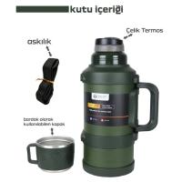 Safe Paslanmaz Çelik 3.2 Litre Termos 48 Saat Sıcak Soğuk Tutma