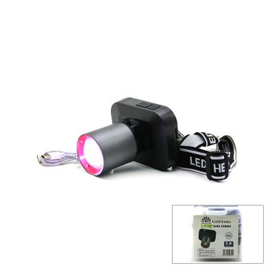 ŞARJLI 50W KAFA LAMBASI FENER 1 LED USB - TYPE-C DİJİTAL KADEME IŞIK AYARI - FLAŞÖR