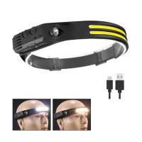 Sensörlü Far COB Led Far Şarj Edilebilir Kafa Feneri 18650 Dahili Pil Açık Hava Balıkçılık Kamp Baş Feneri Fener