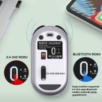 Sessiz Kablosuz Mouse – Wireless Optik Mouse, Sessiz Tıklama, Ergonomik Tasarım