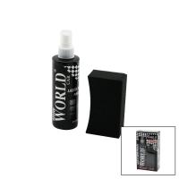 SHINE WORLD CAR  LASTİK - TAMPON  PARLATICI SPREY SETİ  PLASTİK ŞİŞE   250ML ± %10 PARLATMA SÜNGERİ