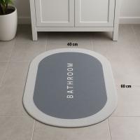 Sihirli Süper Su Emici Kaymaz Tabanlı Oval Paspas 40*60 cm
