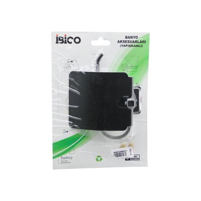 SİYAH   METAL   GENİŞ KAPAK   WC KAĞITLIK   YAPIŞKANLI MONTAJ BNY-703G