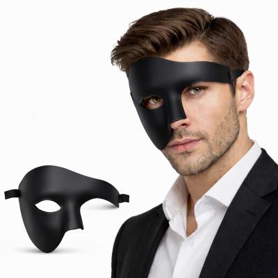 Siyah Yarım Erkek Maske – Phantom Parti &amp;amp; Balo Maskesi