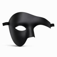 Siyah Yarım Erkek Maske – Phantom Parti &amp;amp; Balo Maskesi