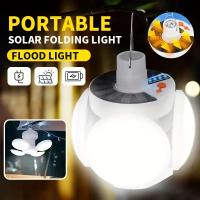 Solar Güneş Enerji Ve Usb Sarjlı 5 Kanatlı Led Lamba