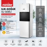 SU SEBİLİ SICAK - SOĞUK - ILIK 220-240V - PASLANMAZ ÇELİK MSWD-100