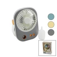 SU SPREYLİ USB MİNİ FAN 15.5X12CM MASA ÜSTÜ USB ŞARJLI 2İN1 KULP=TAŞIMA - DURUŞ 3 KADEME HIZ BJJ-566