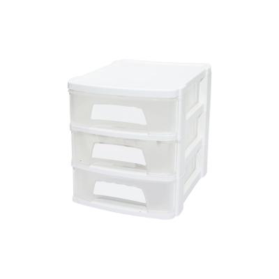 TONTON - NO:1 ÇEKMECE 3 KATLI 21.5X16.5X18.5 CM - SİYAH VEYA BEYAZ RENK GÖNDERİLİR