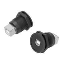 USB-04C-BK 22 MM PANO TİP SİYAH USB B DİŞİ SOKET