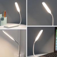 USB Girişli 14 Ledli 3 Kademeli Dokunmatik Masa/Kitap Okuma Lambası Ledi Beyaz
