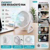 USB ŞARJLI - PVC GÖVDE 14.5X14.1CM MASA ÜSTÜ FAN - VANTİLATÖR EFN-505