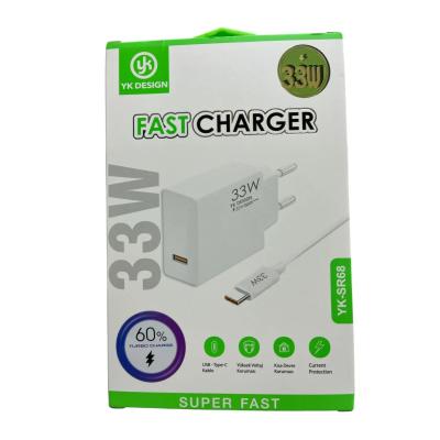 Usb Type-c 33W Şarj Aleti YK-SR68