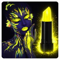 UV Neon Sarı Ruj – Karanlıkta Parlayan Makyaj Boyası