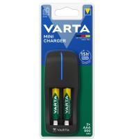 VARTA 57646 MİNİ CHARGER PİL ŞARJ CİHAZI + 2 ADET 800MAH AAA ŞARJ EDİLEBİLİR PİL