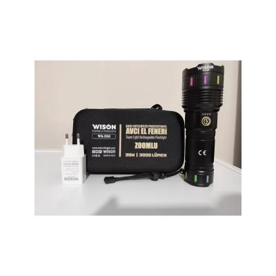 Ws-550 30w 3000 Lümen Zoomlu Profosyonel El Feneri
