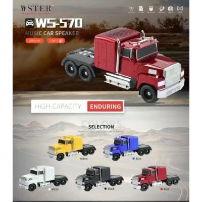 WS-570 Araba Şekli Bluetooth Hoparlör Retro HIFI Stereo Soundbox Masaüstü Bilgisayar Müzik Çalar