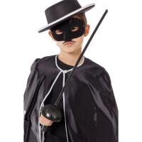 Zorro Kostüm Plastik Aksesuar Seti – Maske ve Kılıç (67 cm)